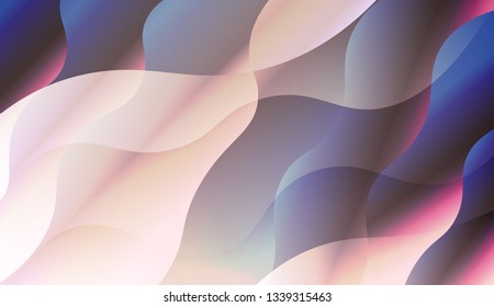 Template Abstract Background With Curves Lines. For Design, Presentation, Business. Vector Illustration