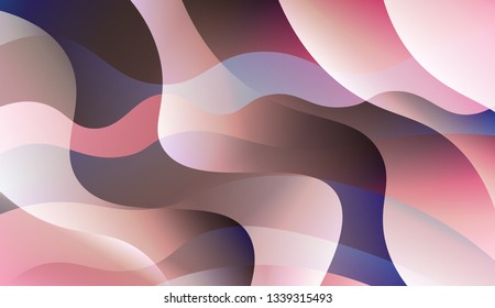 Template Abstract Background With Curves Lines. For Design, Presentation, Business. Vector Illustration