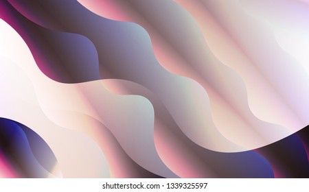 Template Abstract Background With Curves Lines. For Your Design Wallpaper, Presentation, Banner, Flyer, Cover Page, Landing Page. Vector Illustration with Color Gradient