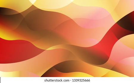 Template Abstract Background With Curves Lines. For Design, Presentation, Business. Vector Illustration