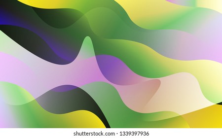 Template Abstract Background With Curves Lines. For Design, Presentation, Business. Vector Illustration