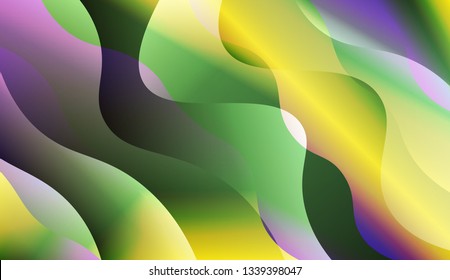 Template Abstract Background With Curves Lines. For Design, Presentation, Business. Vector Illustration