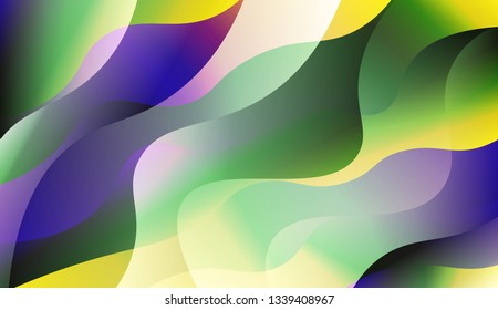 Template Abstract Background With Curves Lines. For Design, Presentation, Business. Vector Illustration