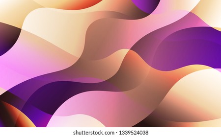 Template Abstract Background With Curves Lines. For Your Design Wallpaper, Presentation, Banner, Flyer, Cover Page, Landing Page. Vector Illustration with Color Gradient