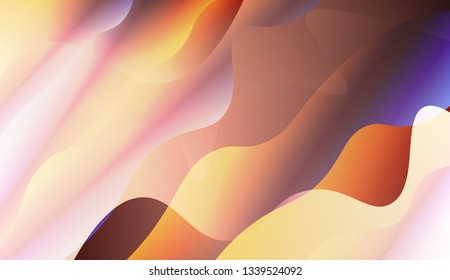 Template Abstract Background With Curves Lines. For Your Design Wallpaper, Presentation, Banner, Flyer, Cover Page, Landing Page. Vector Illustration with Color Gradient