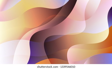 Template Abstract Background With Curves Lines. For Your Design Wallpaper, Presentation, Banner, Flyer, Cover Page, Landing Page. Vector Illustration with Color Gradient