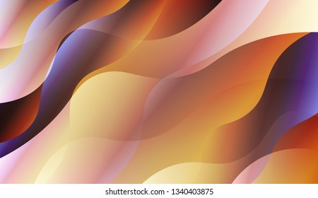 Template Abstract Background With Curves Lines. For Design, Presentation, Business. Vector Illustration