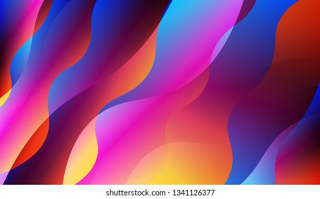 Template Abstract Background With Curves Lines. For Your Design Wallpaper, Presentation, Banner, Flyer, Cover Page, Landing Page. Vector Illustration with Color Gradient
