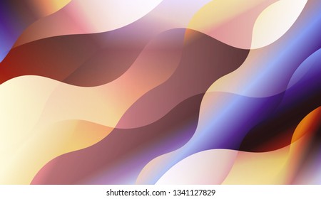 Template Abstract Background With Curves Lines. For Your Design Wallpaper, Presentation, Banner, Flyer, Cover Page, Landing Page. Vector Illustration with Color Gradient