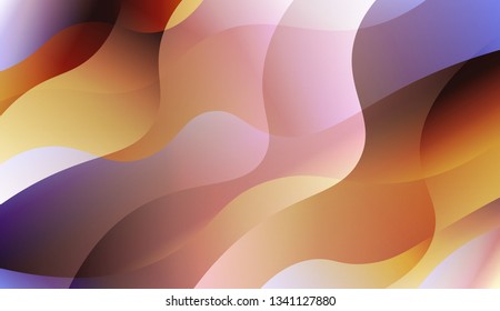 Template Abstract Background With Curves Lines. For Design, Presentation, Business. Vector Illustration