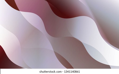 Template Abstract Background With Curves Lines. Design For Cover Page, Poster, Banner Of Websites. Vector Illustration.