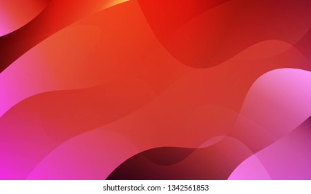 Template Abstract Background With Curves Lines. For Flyer, Brochure, Booklet And Websites Design Vector Illustration with Color Gradient
