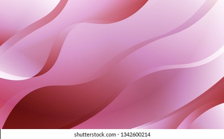 Template Abstract Background With Curves Lines. Design For Cover Page, Poster, Banner Of Websites. Vector Illustration.