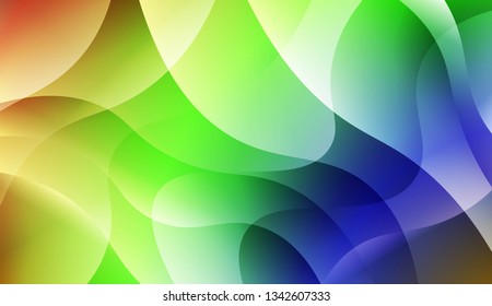 Template Abstract Background With Curves Lines. Design For Cover Page, Poster, Banner Of Websites. Vector Illustration.