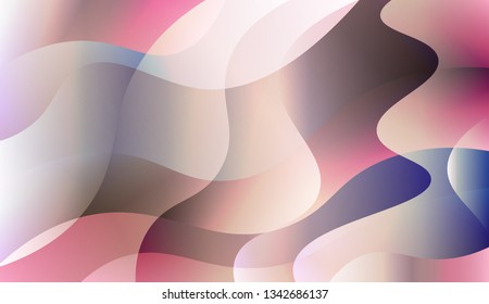 Template Abstract Background With Curves Lines. For Your Design Wallpaper, Presentation, Banner, Flyer, Cover Page, Landing Page. Vector Illustration with Color Gradient