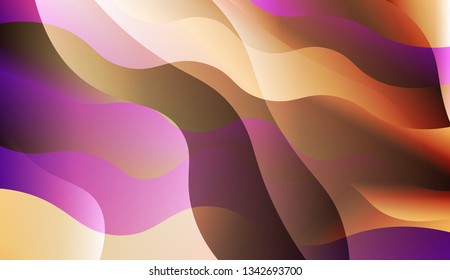 Template Abstract Background With Curves Lines. For Your Design Wallpaper, Presentation, Banner, Flyer, Cover Page, Landing Page. Vector Illustration with Color Gradient