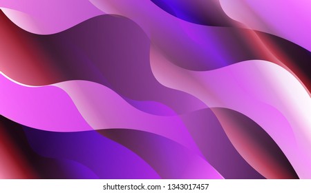 Template Abstract Background With Curves Lines. For Your Design Wallpaper, Presentation, Banner, Flyer, Cover Page, Landing Page. Vector Illustration with Color Gradient