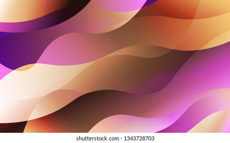 Template Abstract Background With Curves Lines. For Your Design Wallpaper, Presentation, Banner, Flyer, Cover Page, Landing Page. Vector Illustration with Color Gradient