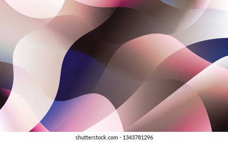 Template Abstract Background With Curves Lines. For Your Design Wallpaper, Presentation, Banner, Flyer, Cover Page, Landing Page. Vector Illustration with Color Gradient