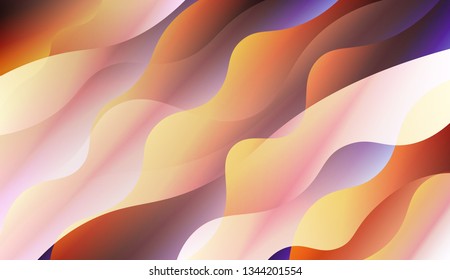 Template Abstract Background With Curves Lines. For Your Design Wallpaper, Presentation, Banner, Flyer, Cover Page, Landing Page. Vector Illustration with Color Gradient