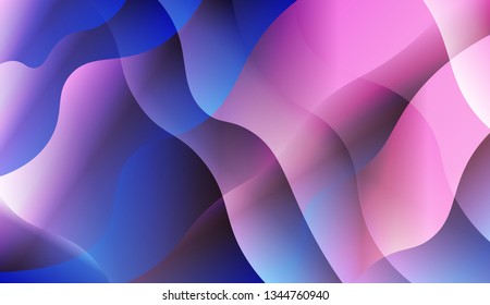 Template Abstract Background With Curves Lines. For Template Cell Phone Backgrounds. Vector Illustration with Color Gradient.