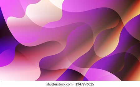 Template Abstract Background With Curves Lines. For Template Cell Phone Backgrounds. Vector Illustration with Color Gradient.
