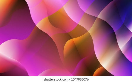 Template Abstract Background With Curves Lines. For Template Cell Phone Backgrounds. Vector Illustration with Color Gradient.
