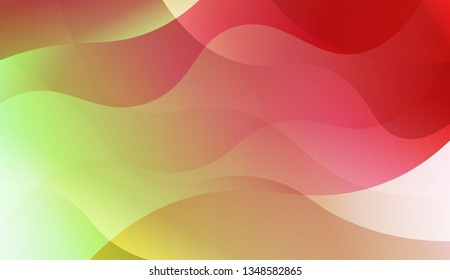 Template Abstract Background With Curves Lines. For Flyer, Brochure, Booklet And Websites Design Vector Illustration with Color Gradient