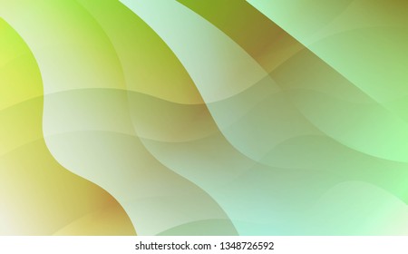 Template Abstract Background With Curves Lines. For Flyer, Brochure, Booklet And Websites Design Vector Illustration with Color Gradient