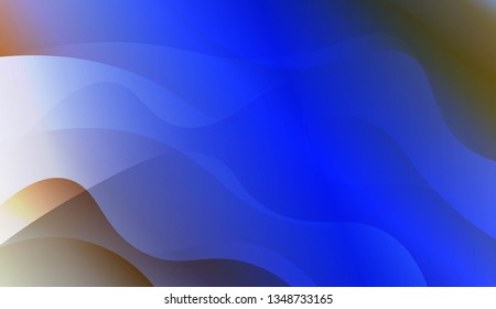 Template Abstract Background With Curves Lines. For Flyer, Brochure, Booklet And Websites Design Vector Illustration with Color Gradient