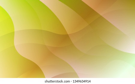 Template Abstract Background With Curves Lines. For Business Presentation Wallpaper, Flyer, Cover. Vector Illustration with Color Gradient