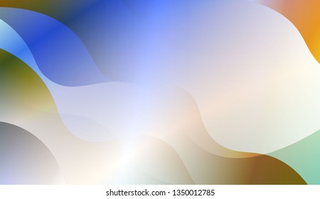 Template Abstract Background With Curves Lines. For Flyer, Brochure, Booklet And Websites Design Vector Illustration with Color Gradient