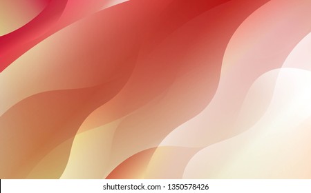 Template Abstract Background With Curves Lines. For Flyer, Brochure, Booklet And Websites Design Vector Illustration with Color Gradient