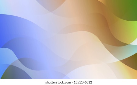 Template Abstract Background With Curves Lines. For Flyer, Brochure, Booklet And Websites Design Vector Illustration with Color Gradient