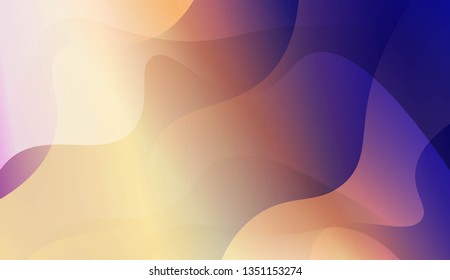 Template Abstract Background With Curves Lines. For Flyer, Brochure, Booklet And Websites Design Vector Illustration with Color Gradient