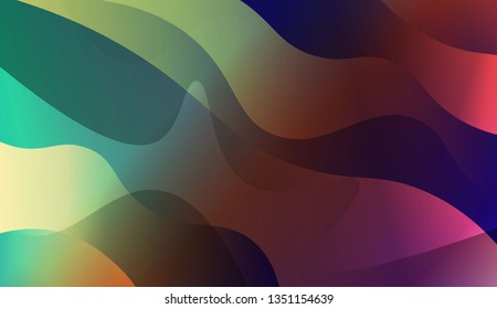 Template Abstract Background With Curves Lines. For Flyer, Brochure, Booklet And Websites Design Vector Illustration with Color Gradient