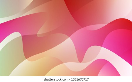 Template Abstract Background With Curves Lines. For Flyer, Brochure, Booklet And Websites Design Vector Illustration with Color Gradient