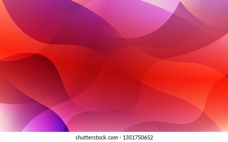 Template Abstract Background With Curves Lines. For Flyer, Brochure, Booklet And Websites Design Vector Illustration with Color Gradient