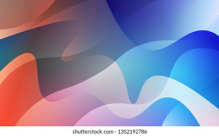 Template Abstract Background With Curves Lines. For Flyer, Brochure, Booklet And Websites Design Vector Illustration with Color Gradient