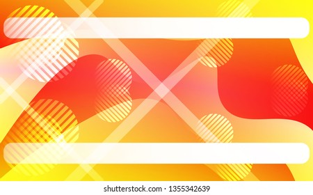 Template Abstract Background With Curves Lines. For Cover Page, Landing Page, Banner. Vector Illustration with Color Gradient