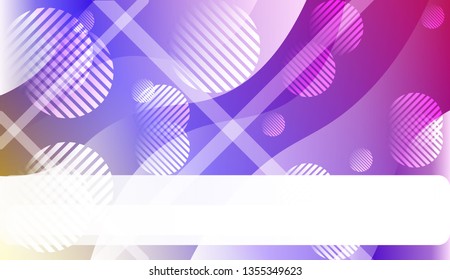 Template Abstract Background With Curves Lines. For Cover Page, Landing Page, Banner. Vector Illustration with Color Gradient