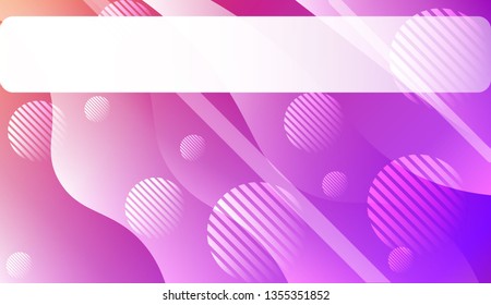 Template Abstract Background With Curves Lines. For Cover Page, Landing Page, Banner. Vector Illustration with Color Gradient