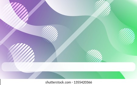 Template Abstract Background With Curves Lines. For Design, Presentation, Business. Vector Illustration with Color Gradient