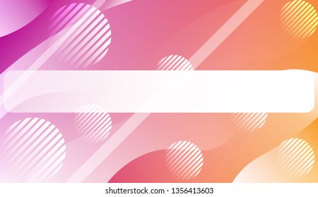 Template Abstract Background With Curves Lines. For Cover Page, Landing Page, Banner. Vector Illustration with Color Gradient