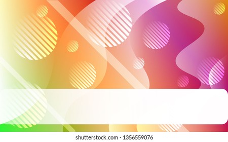 Template Abstract Background With Curves Lines. For Cover Page, Landing Page, Banner. Vector Illustration with Color Gradient