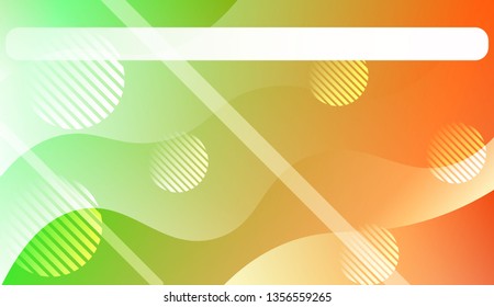 Template Abstract Background With Curves Lines. For Cover Page, Landing Page, Banner. Vector Illustration with Color Gradient