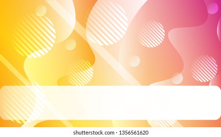 Template Abstract Background With Curves Lines. For Cover Page, Landing Page, Banner. Vector Illustration with Color Gradient