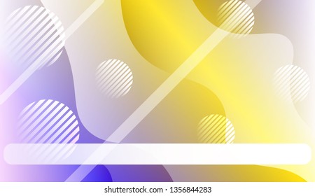 Template Abstract Background With Curves Lines. For Cover Page, Landing Page, Banner. Vector Illustration with Color Gradient