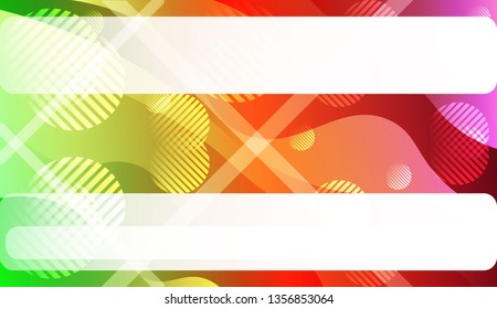 Template Abstract Background With Curves Lines. For Cover Page, Landing Page, Banner. Vector Illustration with Color Gradient