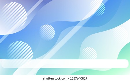 Template Abstract Background With Curves Lines. For Design, Presentation, Business. Vector Illustration with Color Gradient